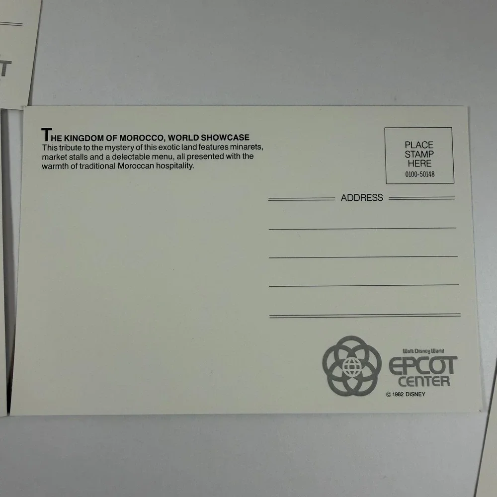 Epcot Center 1982 Lot of  6‎ Postcards Disney World Chrome The Land Pavilion